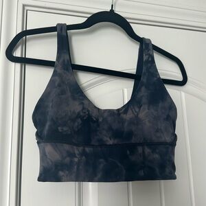 Lululemon Reversible Align Bra - Navy Blue Marble